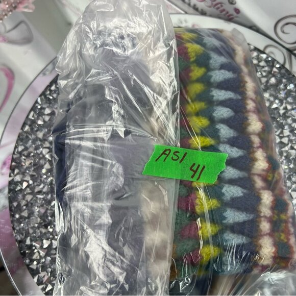 Skirt thick knitted Knit Aztec stripes boho warm winter crochet yarn - Picture 6 of 6